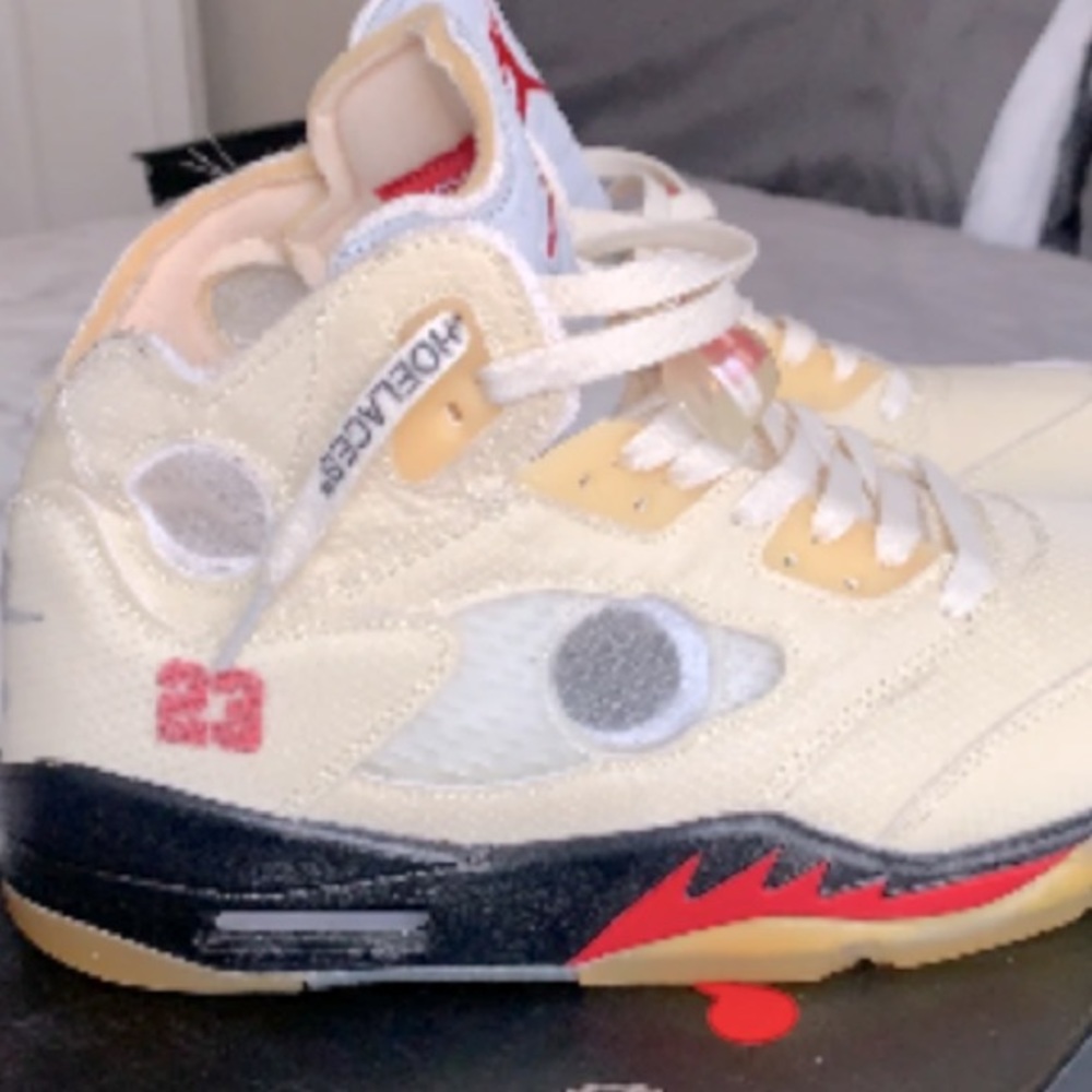 Off white Jordan 5s